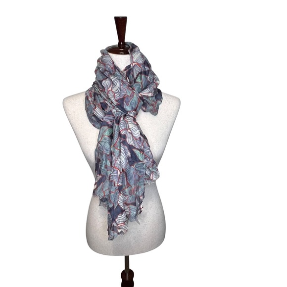 Vera Bradley Accessories - Vera Bradley Soft Fringe Scarf Paradise Floral Mint Rayon New With Tags Gift